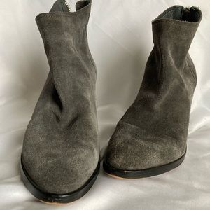Dolce Vita Gray Suede Ankle Boots Size 9.5.